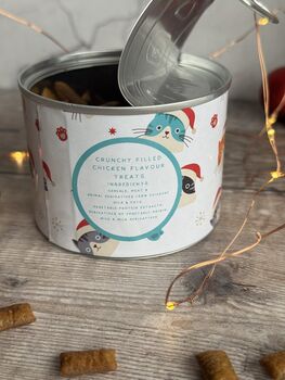 Personalised Dog And Cat Christmas Gift Treats Tin, 5 of 6