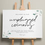 Botanical Wedding Bar Menu Sign 'Laura', thumbnail 3 of 9