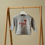 Personalised Little Cupid Children's Valentine's Jumper, thumbnail 4 of 5