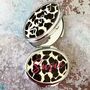Personalised Leopard Print Compact Mirror, thumbnail 4 of 4