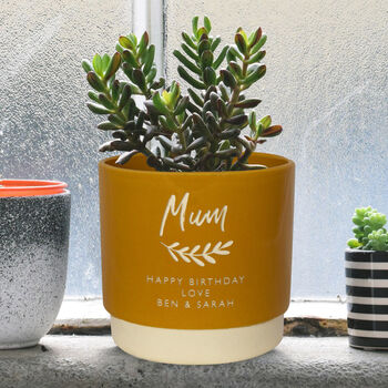 Personalised Name Indoor Plant Pot, 5 of 10