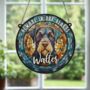 Schnauzer Black Memorial Suncatcher, thumbnail 3 of 6