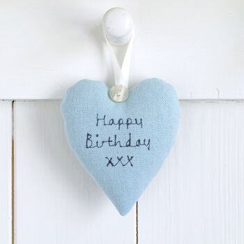 Personalised Mini Hanging Heart Birthday Gift For Her, 4 of 12