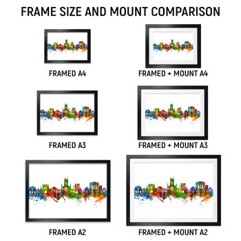 Bury St Edmunds Skyline Cityscape Art Print, 5 of 7