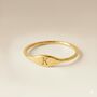 Personalised Initial Signet Ring Custom Engraving, thumbnail 2 of 10
