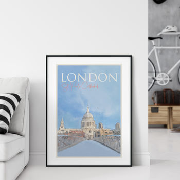 London St Pauls Cathedral Travel Poster, 3 of 4