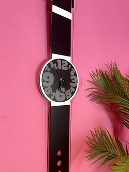 Bubble Numbers Watch Wall Clock Decorative Silent Movement, 2 of 6