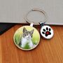 Personalised Pawprint Photo Keyring, thumbnail 3 of 4