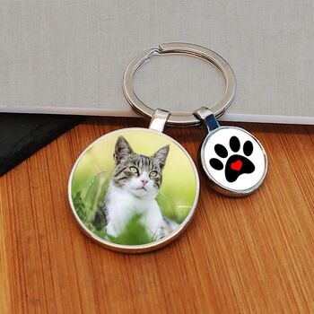 Personalised Pawprint Photo Keyring, 3 of 4