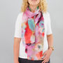 Large 'Debussy' Pure Silk Scarf, thumbnail 3 of 5