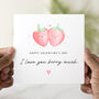 Strawberry Pun Valentine's Day Card, thumbnail 1 of 3