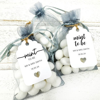 Mint To Be Wedding Favour Tags, 5 of 7