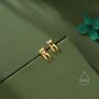 Teeth Stud Earrings In Sterling Silver, thumbnail 3 of 12