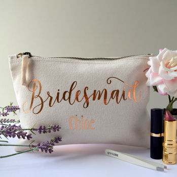 Personalised Bridesmaid Make Up Bag, 2 of 4