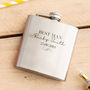Personalised Best Man Hip Flask Gift, thumbnail 2 of 5