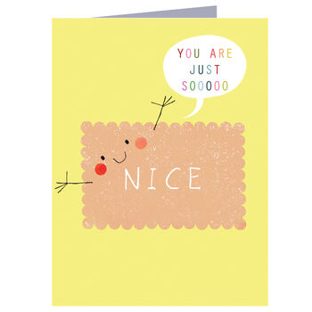 Mini Nice Biscuit Greetings Card, 2 of 5