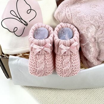 Butterflies And Bunny New Baby Girl Gift Set, 6 of 7