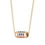 Personalised Love Is All Around Necklace, Rainbow, thumbnail 9 of 9