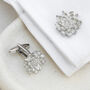 Monet Water Lilies Pewter Cufflinks, thumbnail 1 of 5