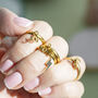 Love Hope Joy Power Charm Ring Stack, thumbnail 6 of 8