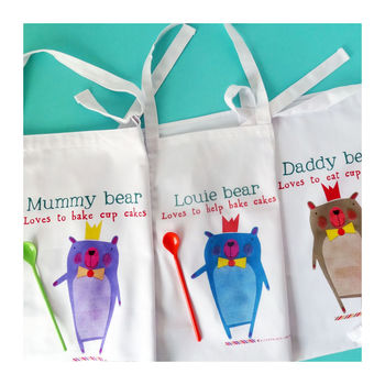 Personalised Bear Family Aprons, 4 of 12
