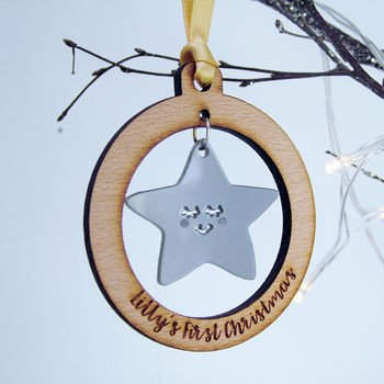 Baby's First Christmas Personalised Decoration, 7 of 12