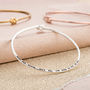 Personalised Tie The Knot Slim Bangle, thumbnail 7 of 12