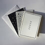 Monochrome Pack Of Six Hand Printed Christmas Cards, thumbnail 4 of 6