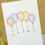 Personalised Handmade Birthday Balloons Card, thumbnail 6 of 12