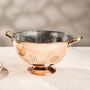 Polished Copper Colander With Tin Interior – 25 Cm, thumbnail 1 of 4