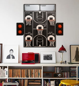 All Star Basketball Hoop Wall Mounted Game, 5 of 8