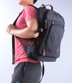 Canvas Backpack Rucksack, 8 of 12