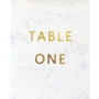 Marble And Gold Wedding Table Name/Number Flat Card, thumbnail 4 of 4