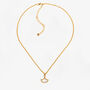 Gingko 18 K Gold Plated Shell Pendant Necklace, thumbnail 3 of 5
