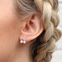 Sterling Silver And Freshwater Pearl Stud Earrings, thumbnail 1 of 6