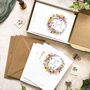 Wildflower Wreath Ready To Write Save The Date Cards, thumbnail 3 of 5