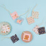 Mint Or Pink Star Gift Tag Set Of Six, thumbnail 3 of 3