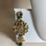 Indian Gold Plated Kundan And Pearl Emerald Green Set, thumbnail 8 of 8