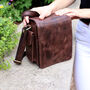 Personalised Vintage Leather Camera Bag, thumbnail 10 of 12