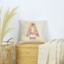 Personalised Floral Initial Cushion, thumbnail 3 of 4