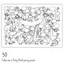 Chirpy Birds Colour Me In Party Poster, thumbnail 5 of 9