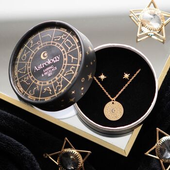 Astrology Necklace And Earring Gift Set, 4 of 4