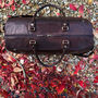 Men's Luxury Large Buffalo Leather Holdall, Travel Bag, thumbnail 4 of 6