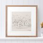 Hand Drawn Bespoke House Sketch, thumbnail 4 of 11