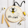 Bee Happy Easy Embroidery Kit, thumbnail 1 of 4