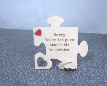 Personalised Wooden Jigsaw Mother's Day Keepsake Card, 3 of 4