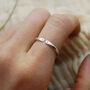 Personalised Initial Open Silver Stacking Ring, thumbnail 1 of 7