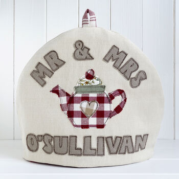 Personalised 40th Ruby Anniversary Tea Cosy Gift, 7 of 12