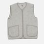 Wool Fleece Coldbreaker Vest In Beige Or Light Grey, thumbnail 2 of 5