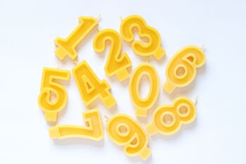 Beeswax Birthday Number Candles, 5 of 5